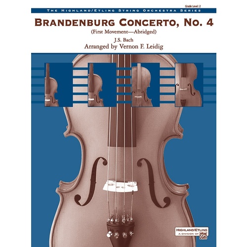 Brandenburg Concerto No 4 String Orchestra Gr 2