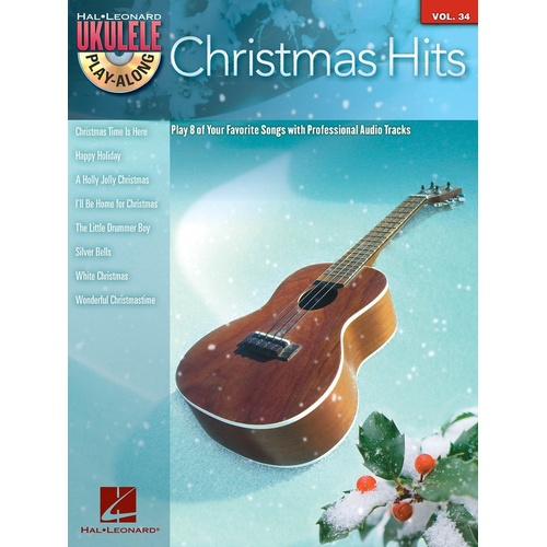 Christmas Hits Ukulele Play Along V34 Book/CD (Softcover Book/CD)
