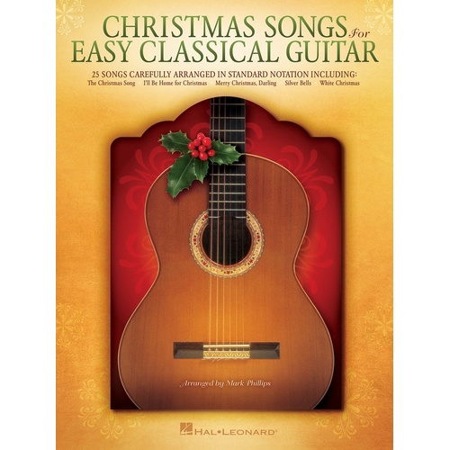 Christmas Songs For Easy Classical Guitar (Softcover Book)