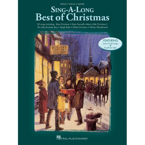 Sing-A-Long Best of Christmas Songbook for Piano, Vocal & Guitar - 80 Pages, 20 Songs with Lyrics