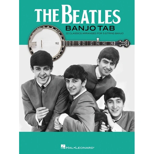 The Beatles Banjo Tab Book for 5-String Banjo - 22 Songs Arranged in Notes and Tab, 80 Pages, Hal Leonard