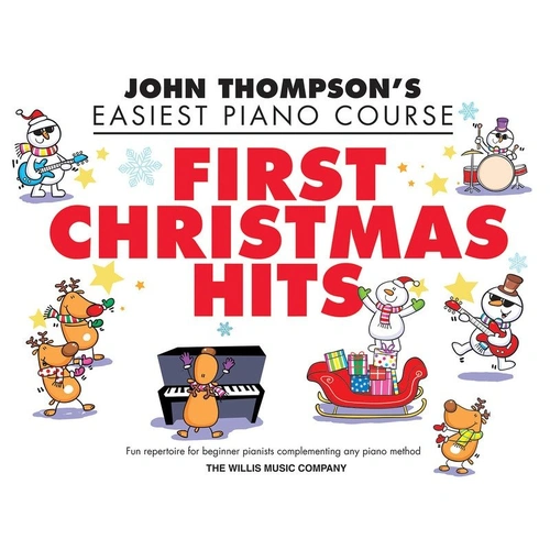 Easiest Piano Course: First Christmas Hits by Willis Music, 16 Pages, John Thompson's Series