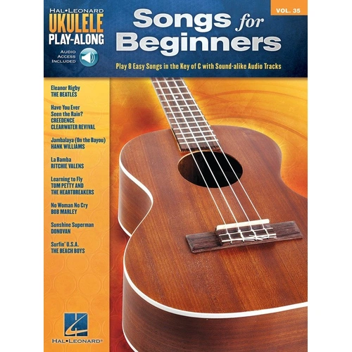 Songs for Beginners Ukulele Play-Along V35 BK/OLA