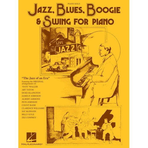 Jazz Blues Boogie and Swing For Piano (Softcover Book)