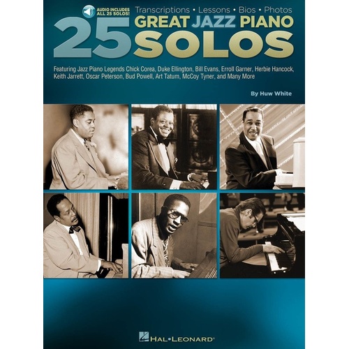 25 Great Jazz Piano Solos Book with Audio