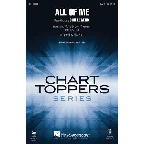 All Of Me SAB (Octavo)