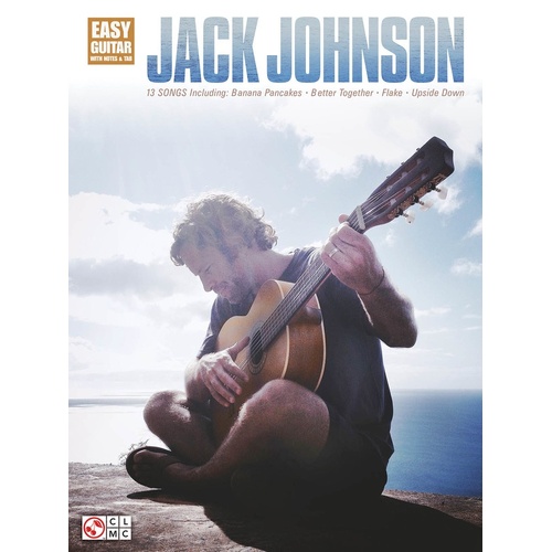 Jack Johnson Easy Guitar Notes and TAB (Softcover Book)