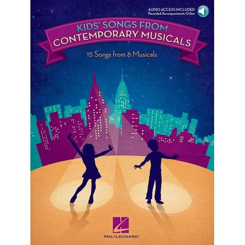 Kids' Songs from Contemporary Musicals Songbook - Piano & Vocal, 96 Pages, Includes Online Accompaniments