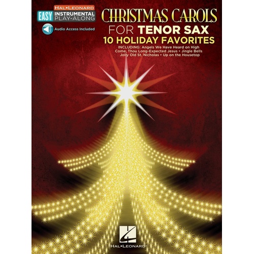 Christmas Carols For Tenor Sax Book/Online Audio (Softcover Book/Online Audio)