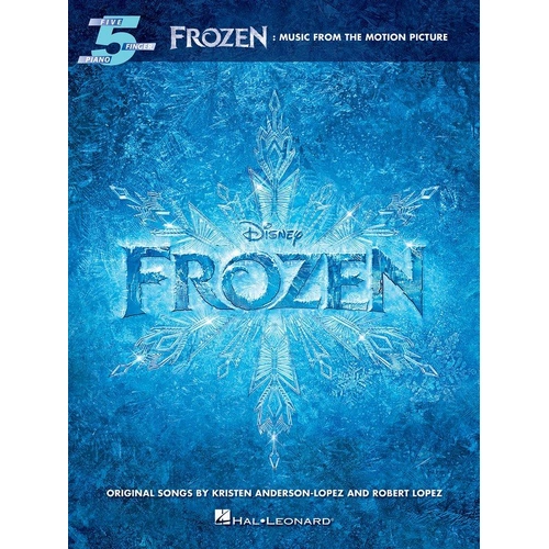 Frozen Five Finger Piano Songbook by Hal Leonard - 32 Pages with Lyrics