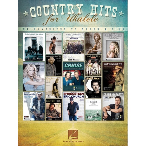 Country Hits For Ukulele (Softcover Book)