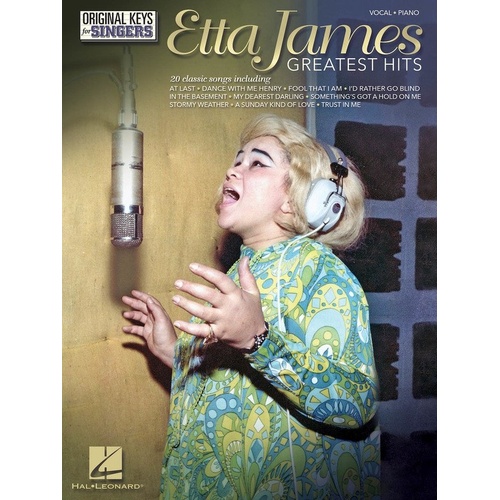 Etta James Greatest Hits - Original Keys for Singers, Piano & Vocal, 104 Pages, Hal Leonard