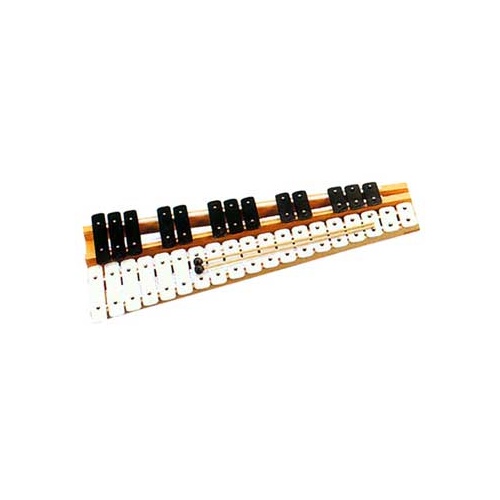 Glockenspiel 32 Note (F-C) Chromatic with Bell-Quality Steel Bars and Wooden Frame