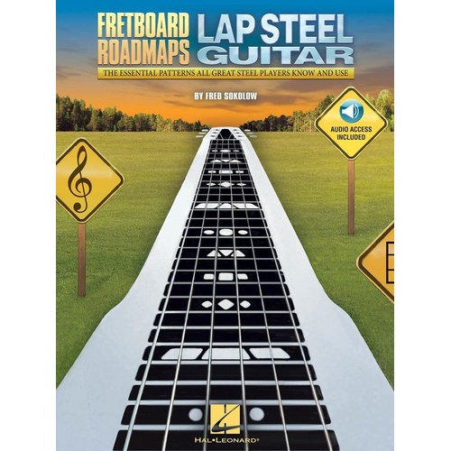 Fretboard Roadmaps - Lap Steel Guitar by Hal Leonard, 96 Pages, Guitar TAB, Includes Audio Tracks for Learning Solos and Licks