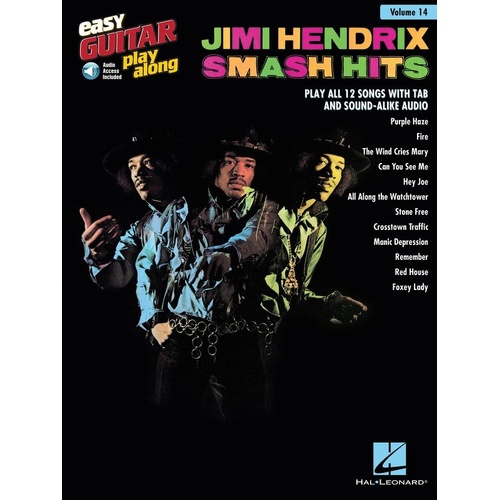 Smash Hits Easy Guitar Play-Along V14 - Jimi Hendrix Classics Songbook