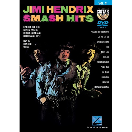 Jimi Hendrix Smash Hits Guitar Playalong DVD V41 (DVD Only)