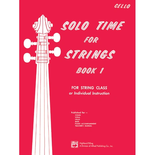Solo Time for Strings Book 1 VC - Alfred Music