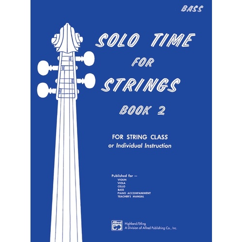 Solo Time for Strings Book 2 - Bass Sheet Music