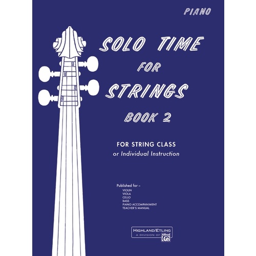 Solo Time for Strings Book 2 - Piano Accompaniment Sheet Music