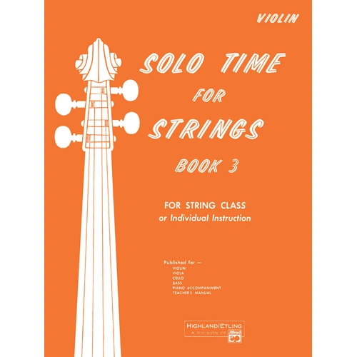 Solo Time for Strings Book 3 - Violin Sheet Music