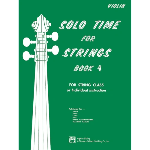 Solo Time for Strings Book 4 Violin String Orchestra Sheet Music