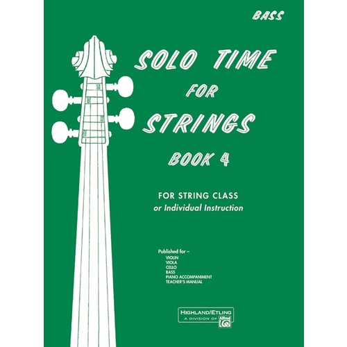 Solo Time for Strings Book 4 - Bass Sheet Music