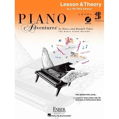 Piano Adventures All-In-Two Level 2B Lesson & Theory Book with CD