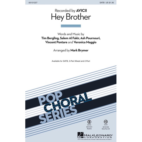 Hey Brother SATB (Octavo)