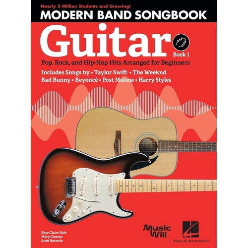 Modern Band Method Guitar Songbook 1 by Centerstream Publications, 48 Pages, Featuring 23 Iconic Songs for Beginner Guitarists