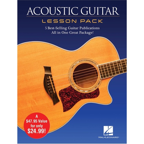 Acoustic Guitar Lesson Pack 4 Books/DVD (Package)