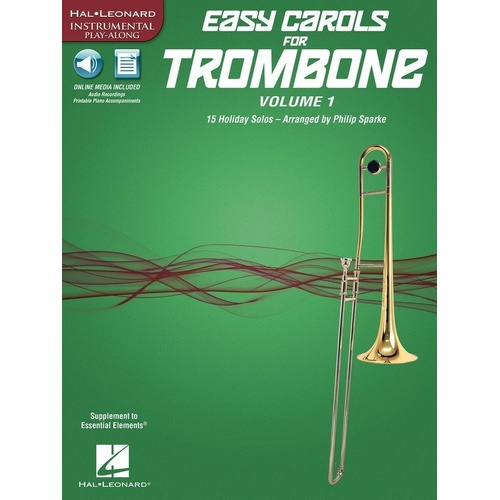 Easy Carols for Trombone, Vol 1 Book with Online Audio Access