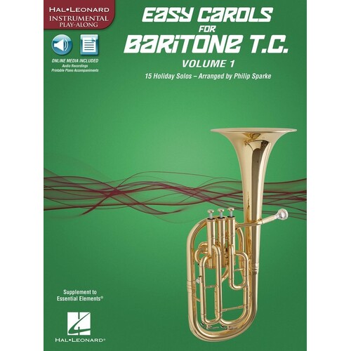 Easy Carols For Baritone Tc Vol 1 Book/Online Audio (Softcover Book/Online Audio