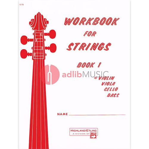 Workbook for Strings Book 1 - Violin Sheet Music and Method Book