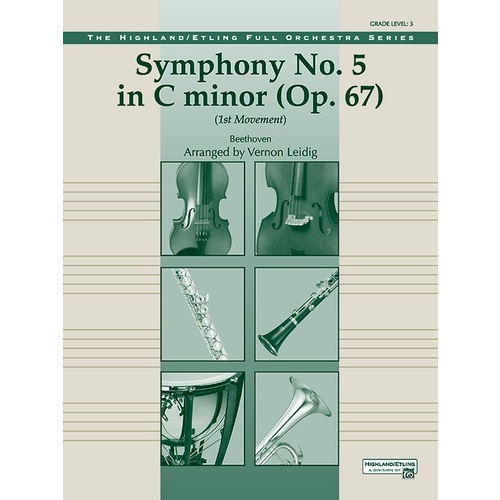 Beethoven's Symphony No 5 1st Mvt Full Orchestra Gr 3