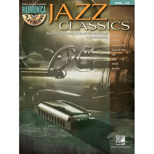 Jazz Classics Harmonica Play Along Book/CD V15 (Softcover Book/CD)