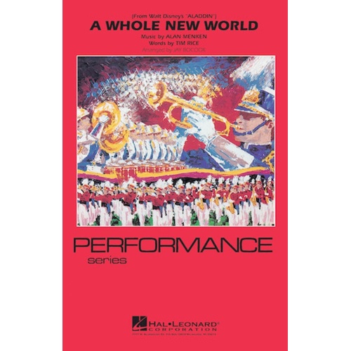 Whole New World Easy Marching Band Arr Bocook 