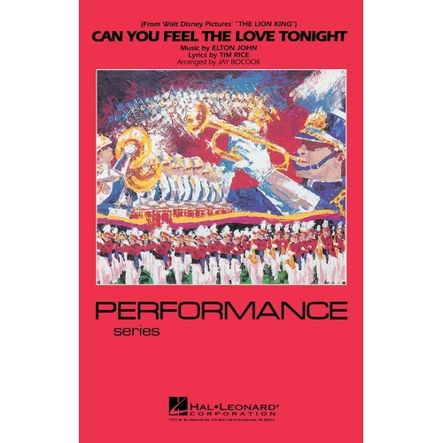 Can You Feel The Love Tonight Easy Marching Band 
