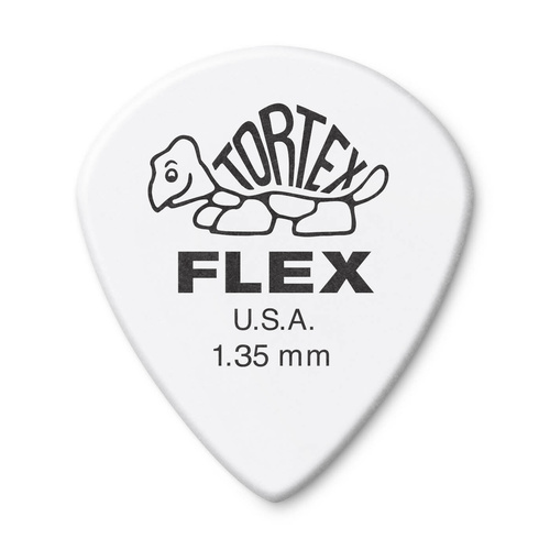 6 x Jim Dunlop Tortex Jazz III FLEX 1.35MM Gauge Guitar Picks 468R *NEW*