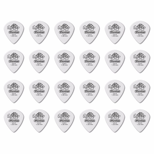 24 x Jim Dunlop Tortex Jazz 3 White 1.35mm Guitar Picks III 478R