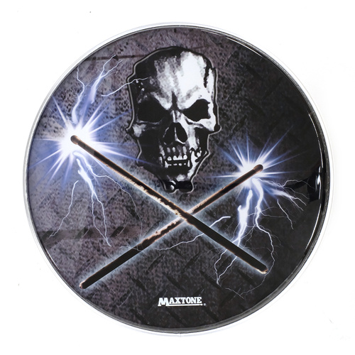 22” Holographic Skull Graphic Bass Drum Head