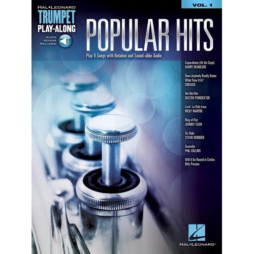 Popular Hits Trumpet Play-Along Volume 1 Book
