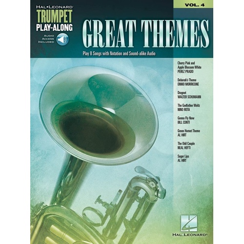 Great Themes Trumpet Play-Along Volume 4 Book