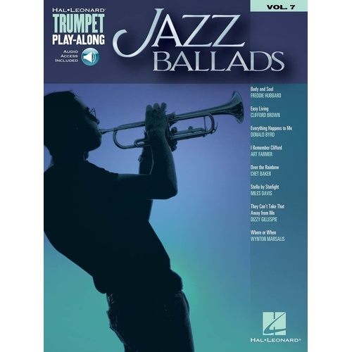 Jazz Ballads Trumpet Play-Along Volume 7 Book