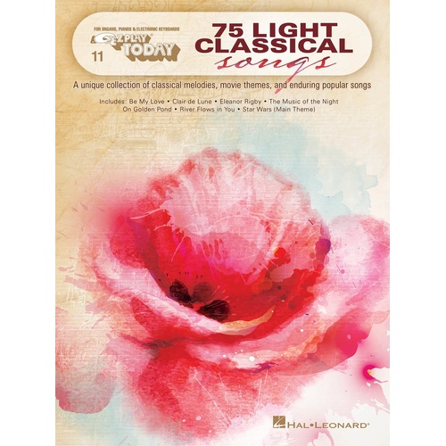 EZ Play 011 75 Light Classical Songs (Softcover Book)