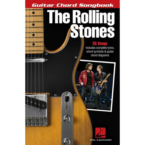 The Rolling Stones Guitar Chord Songbook by Hal Leonard - 35 Songs, Melody Line, Lyrics & Chords, 112 Pages