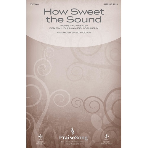 How Sweet The Sound SATB (Octavo)