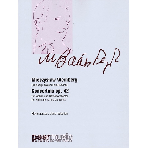 Concertino Op 42 Violin and Piano Reduction (Softcover Book)