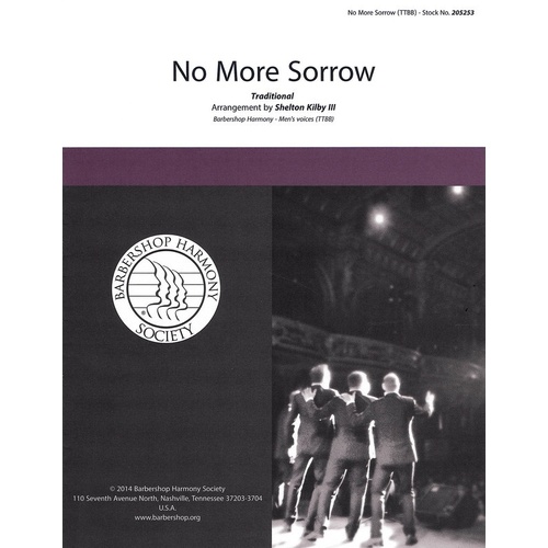 No More Sorrow TTBB A Cappella (Octavo)