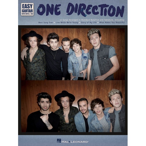 One Direction Easy Guitar With Note and TAB (Softcover Book)