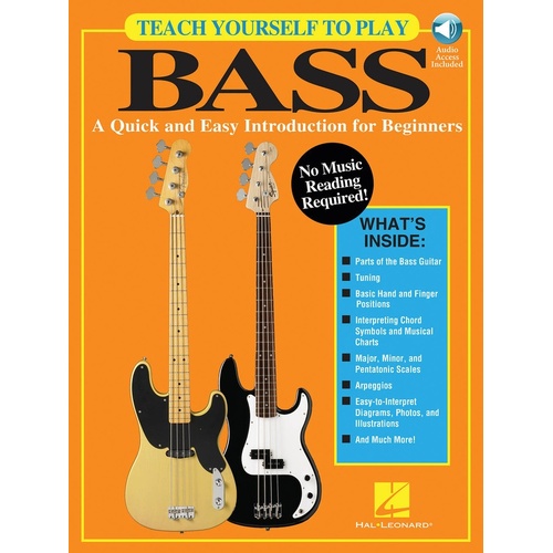 Teach Yourself To Play Bass Book/Online Audio TAB (Softcover Book/Online Audio)